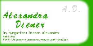 alexandra diener business card